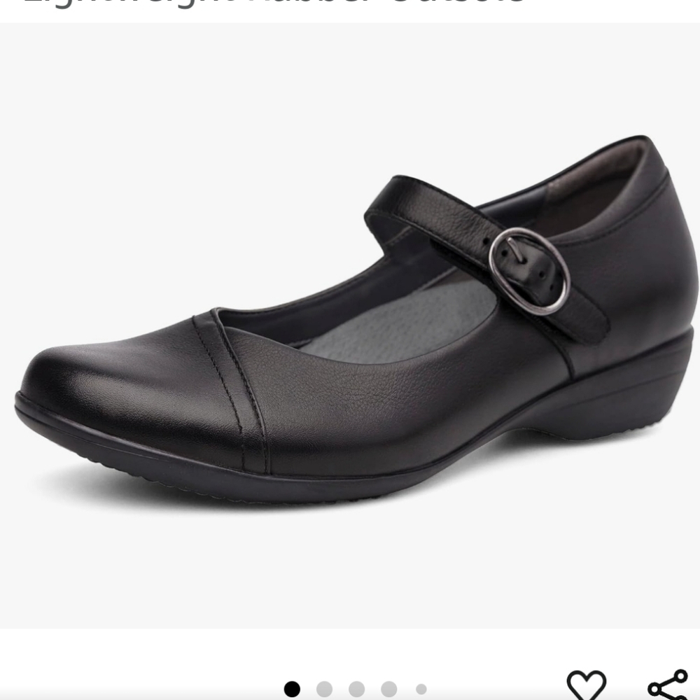 Dansko Fawna Mary Jane shoes sz 38 velcro slip-on